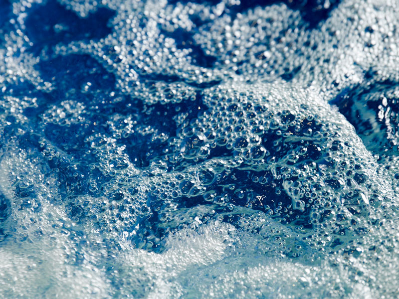 Frothy Bubbles Representing Water Treated For Egionella Disease
